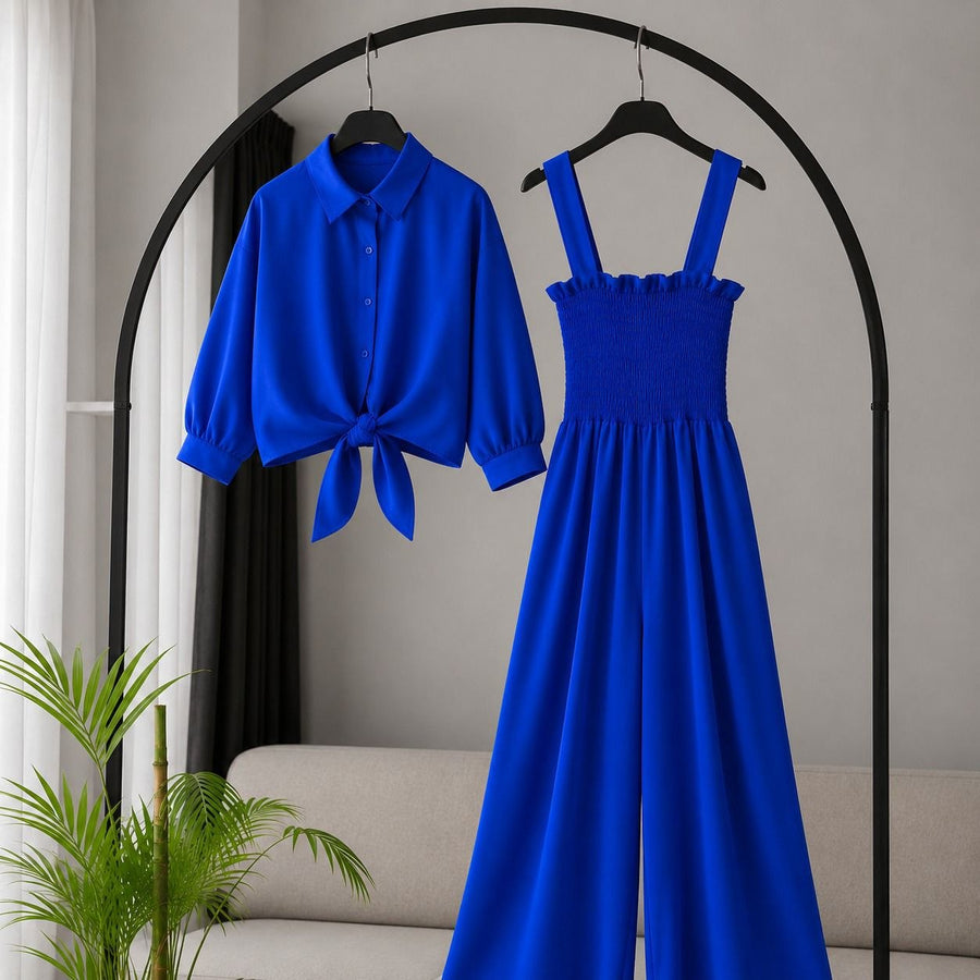 طقم قطعتين 065 — لوك بوك — أزرق