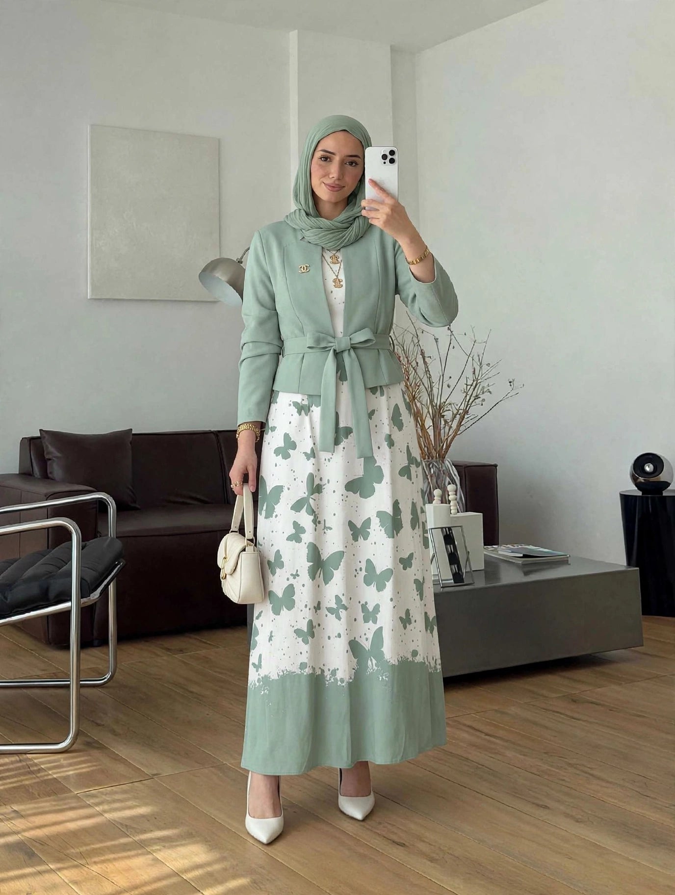 طقم قطعتين بحزام 0154 — منت