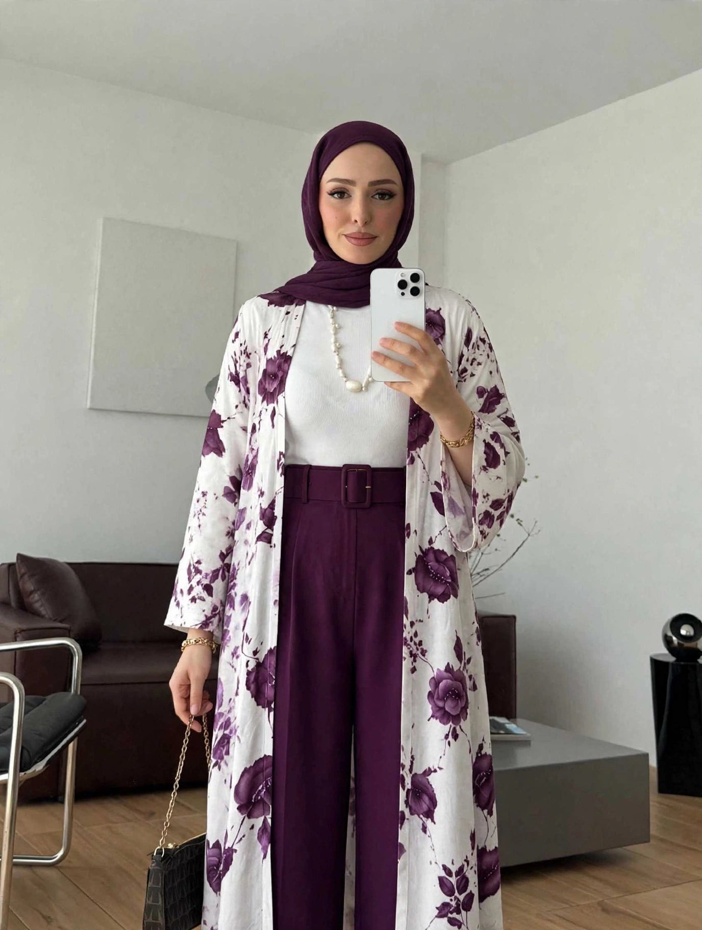 طقم 3 قطع بحزام 088 — موف