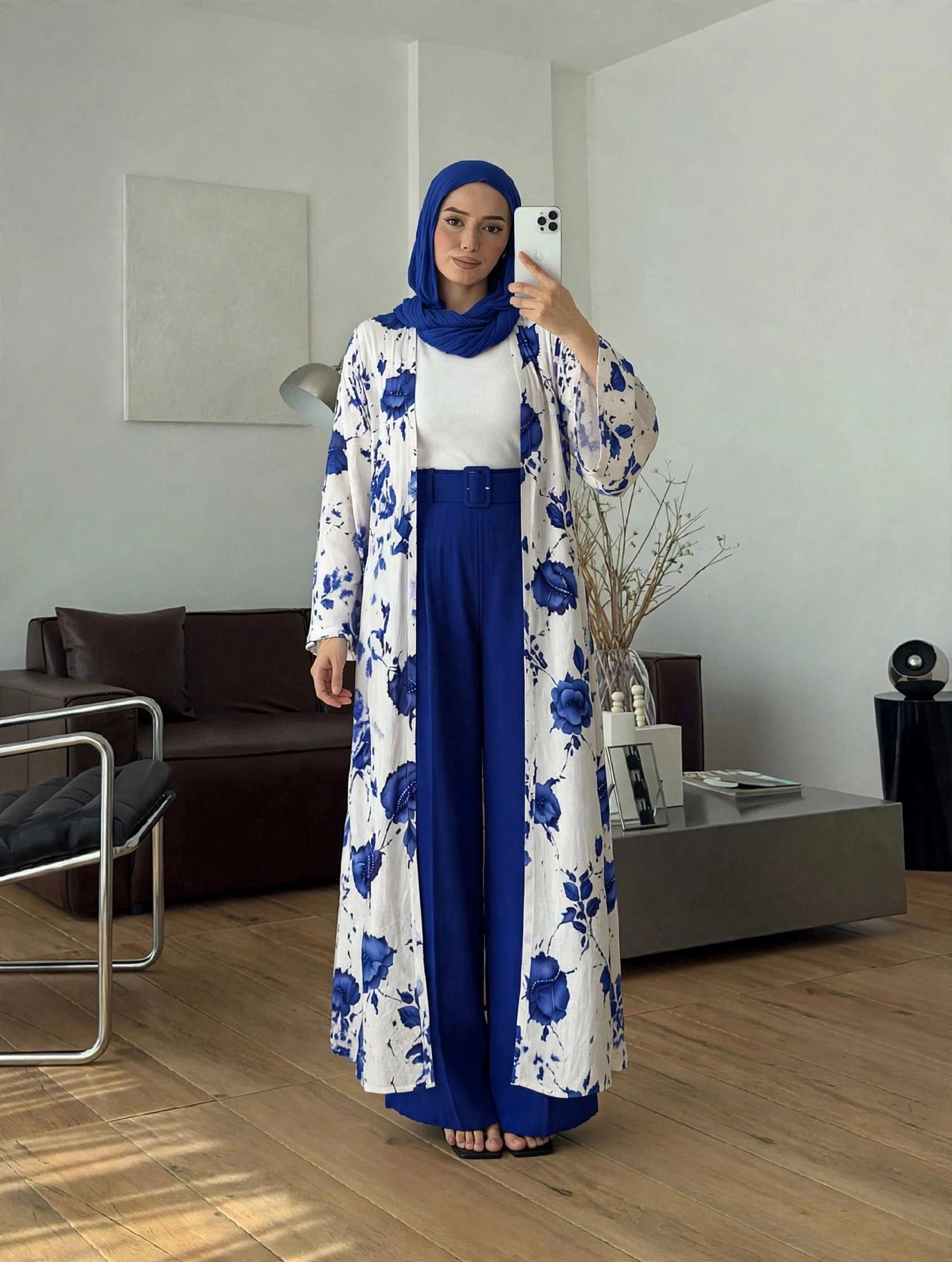 طقم 3 قطع بحزام 088 — أزرق